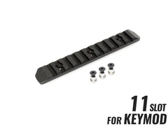 MILITARY BASE CNC 20mmレールセクション 11スロット [カラー・適合：BK・Keymod / DE・Keymod / RED・Keymod / SV・Keymod / BK・M-LOK / DE・M-LOK / RED・M-LOK / SV・M-LOK]