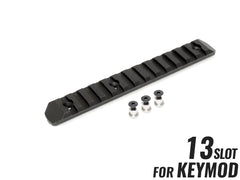 MILITARY BASE CNC 20mmレールセクション 13スロット [カラー・適合：BK・Keymod / DE・Keymod / RED・Keymod / SV・Keymod / BK・M-LOK / DE・M-LOK / RED・M-LOK / SV・M-LOK]