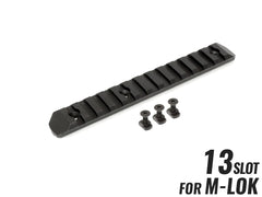 MILITARY BASE CNC 20mmレールセクション 13スロット [カラー・適合：BK・Keymod / DE・Keymod / RED・Keymod / SV・Keymod / BK・M-LOK / DE・M-LOK / RED・M-LOK / SV・M-LOK]