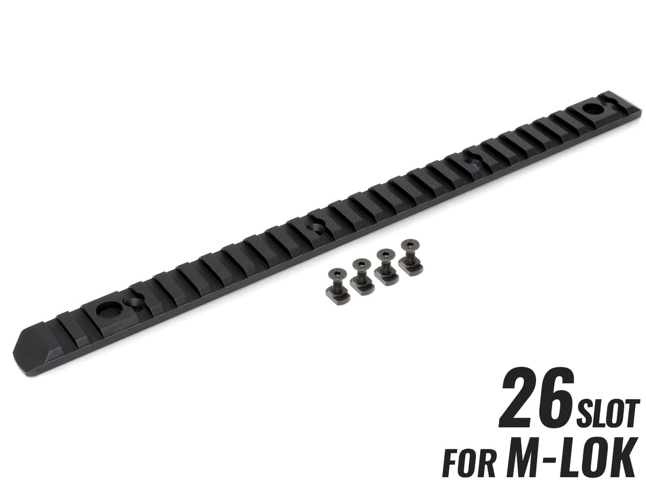 MILITARY BASE CNC Keymod フルサイドレール 26スロット [カラー・適合：BK・Keymod / DE・Keymod / RED・Keymod / SV・Keymod / BK・M-LOK / DE・M-LOK / RED・M-LOK / SV・M-LOK]