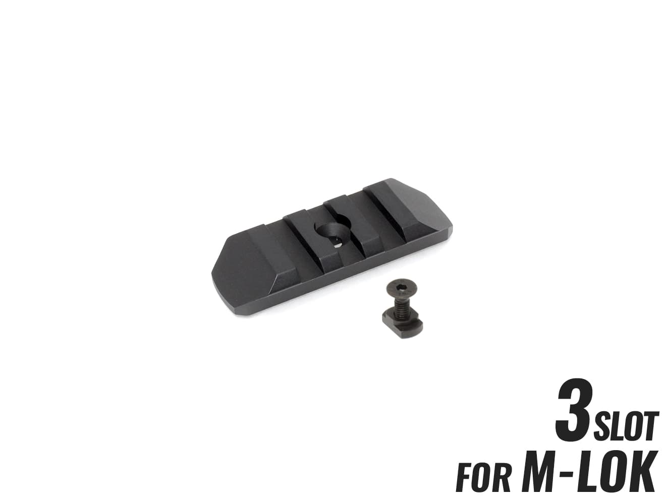 MILITARY BASE CNC 20mmレールセクション 3スロット [カラー・適合：BK・Keymod / DE・Keymod / RED・Keymod / SV・Keymod / BK・M-LOK / DE・M-LOK / RED・M-LOK / SV・M-LOK]