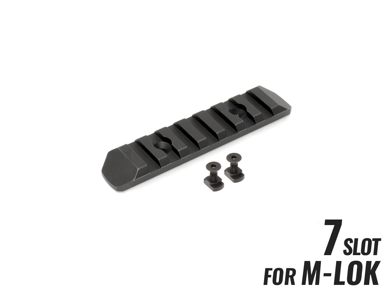 MILITARY BASE CNC 20mmレールセクション 7スロット [カラー・適合：BK・Keymod / DE・Keymod / RED・Keymod / SV・Keymod / BK・M-LOK / DE・M-LOK / RED・M-LOK / SV・M-LOK]