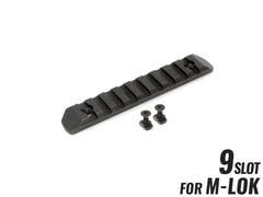 MILITARY BASE CNC 20mmレールセクション 9スロット [カラー・適合：BK・Keymod / DE・Keymod / RED・Keymod / SV・Keymod / BK・M-LOK / DE・M-LOK / RED・M-LOK / SV・M-LOK]