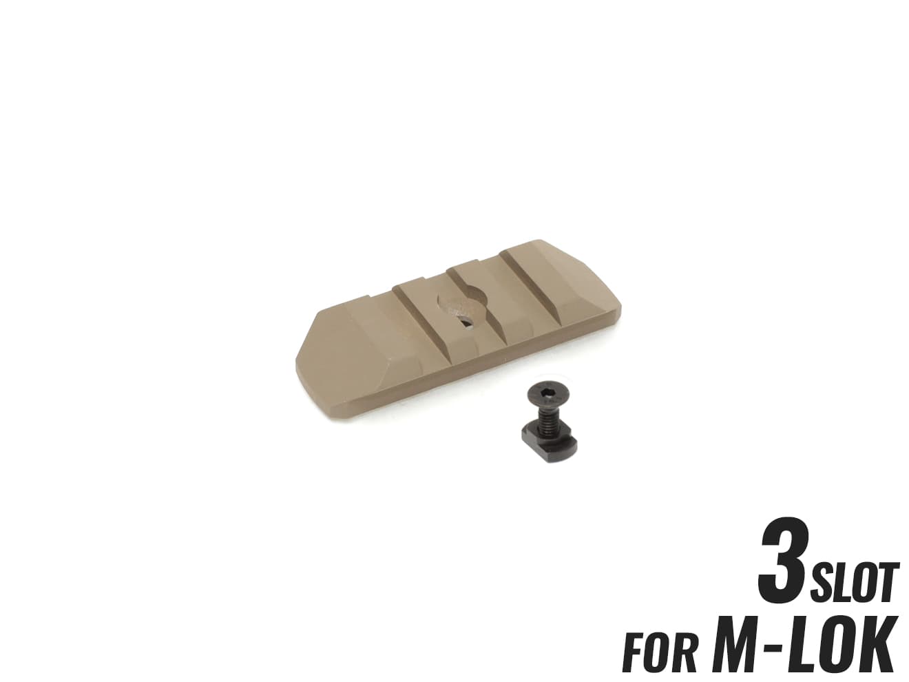 MILITARY BASE CNC 20mmレールセクション 3スロット [カラー・適合：BK・Keymod / DE・Keymod / RED・Keymod / SV・Keymod / BK・M-LOK / DE・M-LOK / RED・M-LOK / SV・M-LOK]