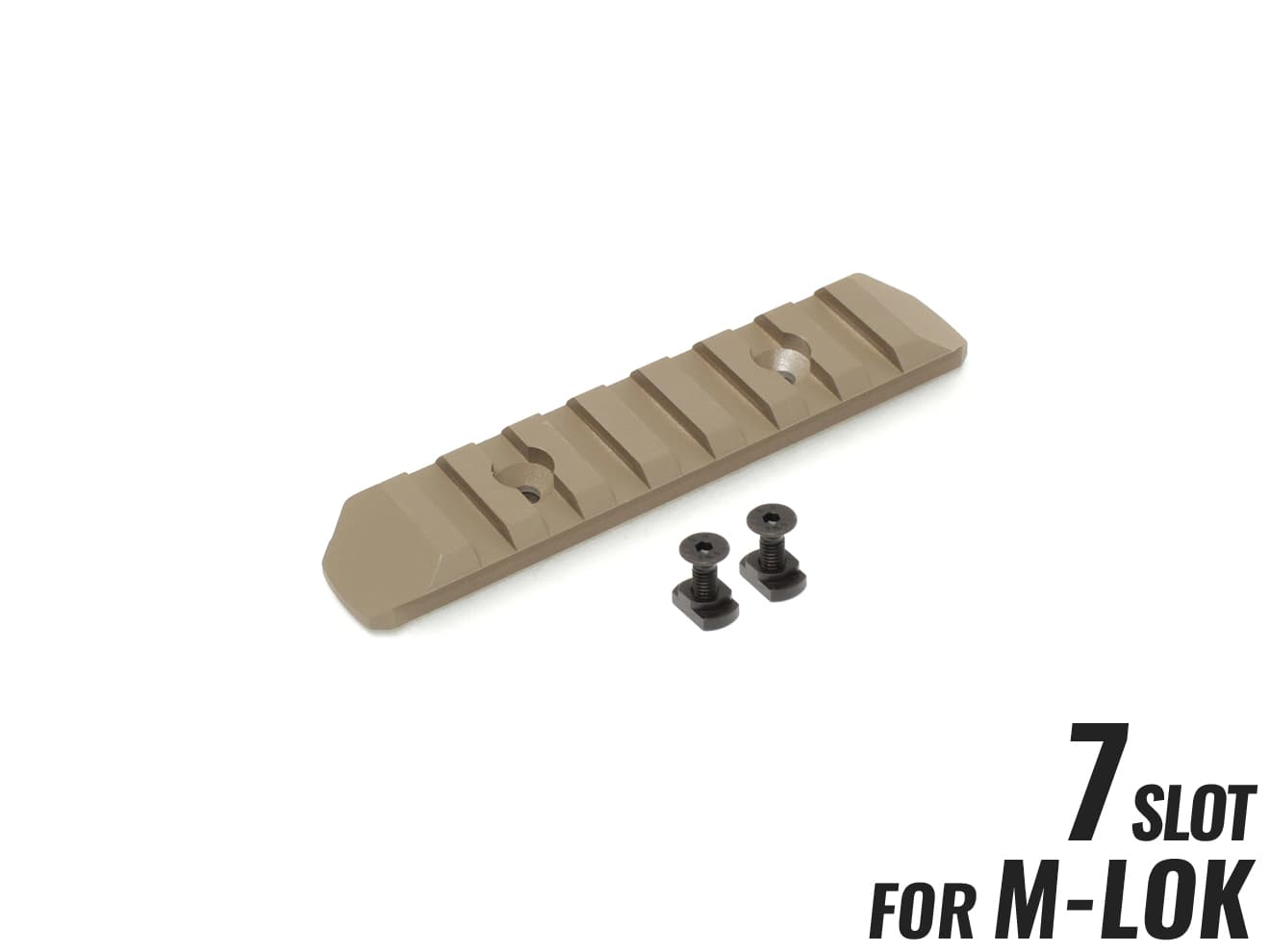 MILITARY BASE CNC 20mmレールセクション 7スロット [カラー・適合：BK・Keymod / DE・Keymod / RED・Keymod / SV・Keymod / BK・M-LOK / DE・M-LOK / RED・M-LOK / SV・M-LOK]