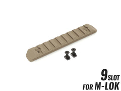 MILITARY BASE CNC 20mmレールセクション 9スロット [カラー・適合：BK・Keymod / DE・Keymod / RED・Keymod / SV・Keymod / BK・M-LOK / DE・M-LOK / RED・M-LOK / SV・M-LOK]