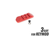 MILITARY BASE CNC 20mmレールセクション 3スロット [カラー・適合：BK・Keymod / DE・Keymod / RED・Keymod / SV・Keymod / BK・M-LOK / DE・M-LOK / RED・M-LOK / SV・M-LOK]