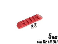 MILITARY BASE CNC 20mmレールセクション 5スロット [カラー・適合：BK・Keymod / DE・Keymod / RED・Keymod / SV・Keymod / BK・M-LOK / DE・M-LOK / RED・M-LOK / SV・M-LOK]