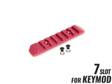 MILITARY BASE CNC 20mmレールセクション 7スロット [カラー・適合：BK・Keymod / DE・Keymod / RED・Keymod / SV・Keymod / BK・M-LOK / DE・M-LOK / RED・M-LOK / SV・M-LOK]