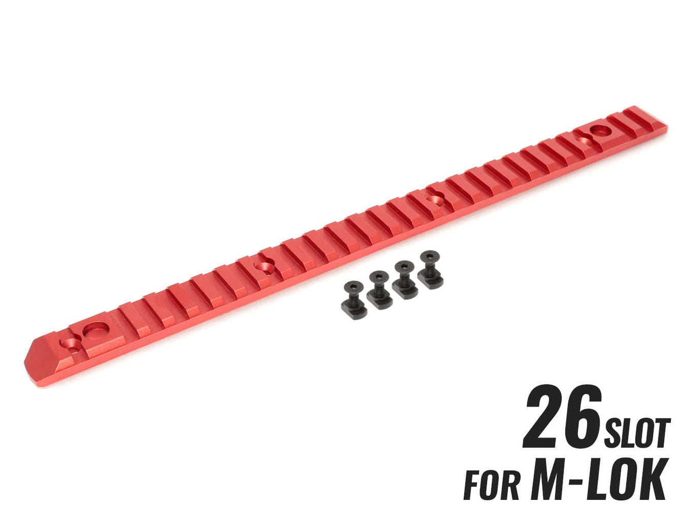 MILITARY BASE CNC Keymod フルサイドレール 26スロット [カラー・適合：BK・Keymod / DE・Keymod / RED・Keymod / SV・Keymod / BK・M-LOK / DE・M-LOK / RED・M-LOK / SV・M-LOK]