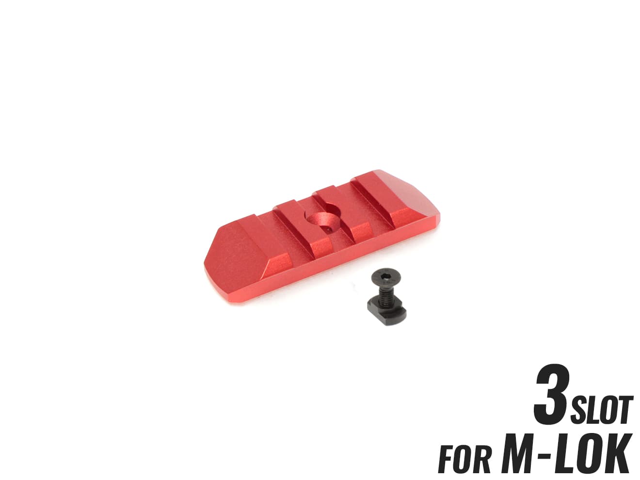 MILITARY BASE CNC 20mmレールセクション 3スロット [カラー・適合：BK・Keymod / DE・Keymod / RED・Keymod / SV・Keymod / BK・M-LOK / DE・M-LOK / RED・M-LOK / SV・M-LOK]