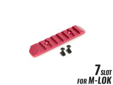 MILITARY BASE CNC 20mmレールセクション 7スロット [カラー・適合：BK・Keymod / DE・Keymod / RED・Keymod / SV・Keymod / BK・M-LOK / DE・M-LOK / RED・M-LOK / SV・M-LOK]