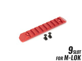 MILITARY BASE CNC 20mmレールセクション 9スロット [カラー・適合：BK・Keymod / DE・Keymod / RED・Keymod / SV・Keymod / BK・M-LOK / DE・M-LOK / RED・M-LOK / SV・M-LOK]