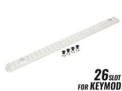 MILITARY BASE CNC Keymod フルサイドレール 26スロット [カラー・適合：BK・Keymod / DE・Keymod / RED・Keymod / SV・Keymod / BK・M-LOK / DE・M-LOK / RED・M-LOK / SV・M-LOK]