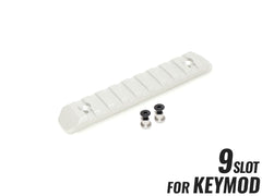 MILITARY BASE CNC 20mmレールセクション 9スロット [カラー・適合：BK・Keymod / DE・Keymod / RED・Keymod / SV・Keymod / BK・M-LOK / DE・M-LOK / RED・M-LOK / SV・M-LOK]