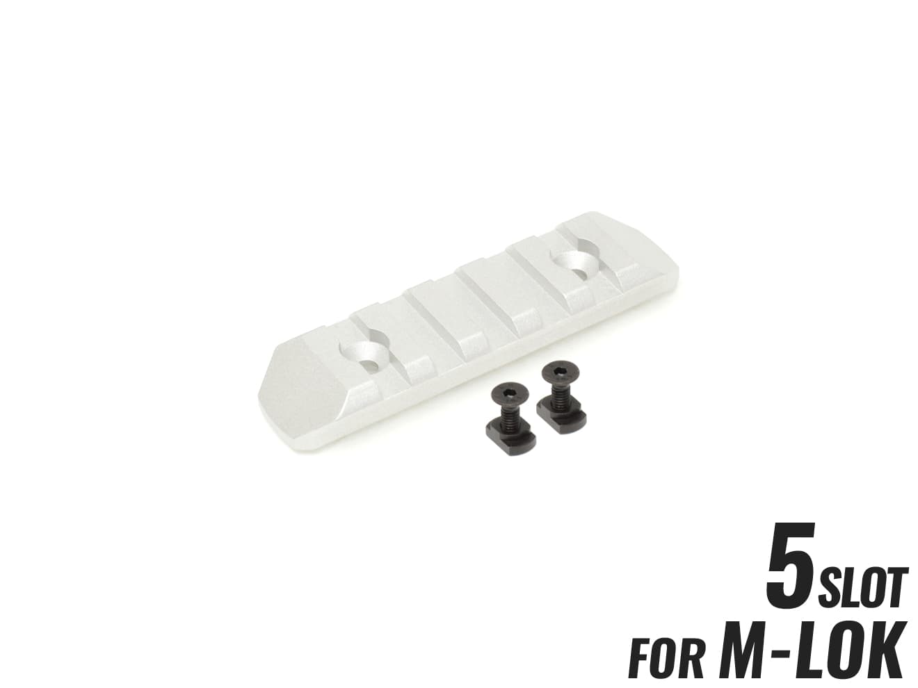 MILITARY BASE CNC 20mmレールセクション 5スロット [カラー・適合：BK・Keymod / DE・Keymod / RED・Keymod / SV・Keymod / BK・M-LOK / DE・M-LOK / RED・M-LOK / SV・M-LOK]