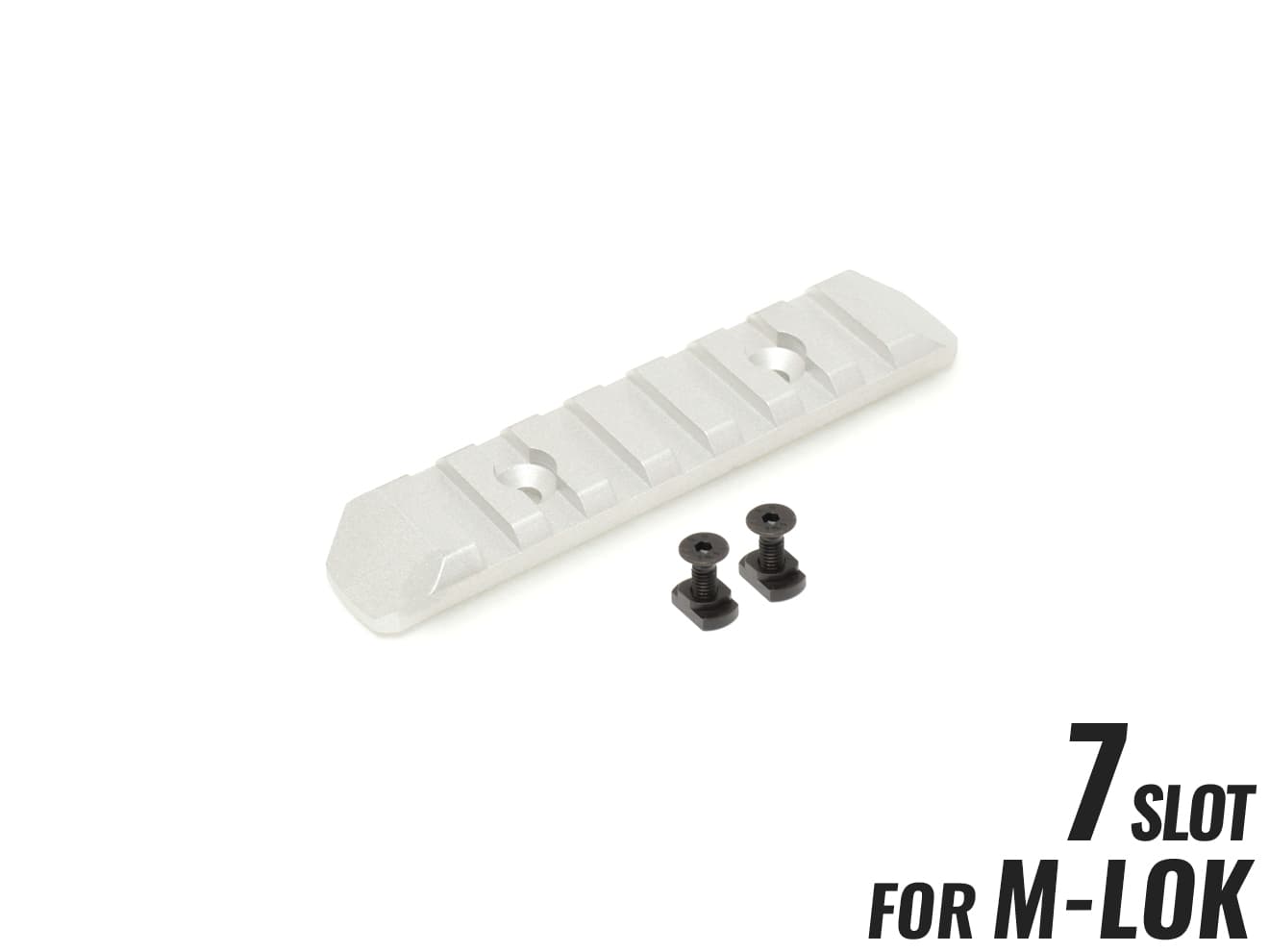 MILITARY BASE CNC 20mmレールセクション 7スロット [カラー・適合：BK・Keymod / DE・Keymod / RED・Keymod / SV・Keymod / BK・M-LOK / DE・M-LOK / RED・M-LOK / SV・M-LOK]