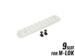 MILITARY BASE CNC 20mmレールセクション 9スロット [カラー・適合：BK・Keymod / DE・Keymod / RED・Keymod / SV・Keymod / BK・M-LOK / DE・M-LOK / RED・M-LOK / SV・M-LOK]