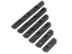 MILITARY BASE ポリマー 20mmレールセクションセット 6Pcs [適合：KeyMod / M-LOK]