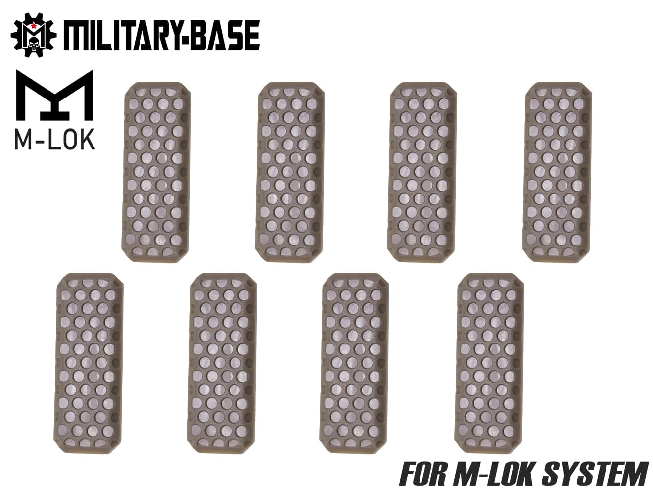 MILITARY BASE M-LOK スリムカバーKIT type2 [カラー：BK / DE / MIX]