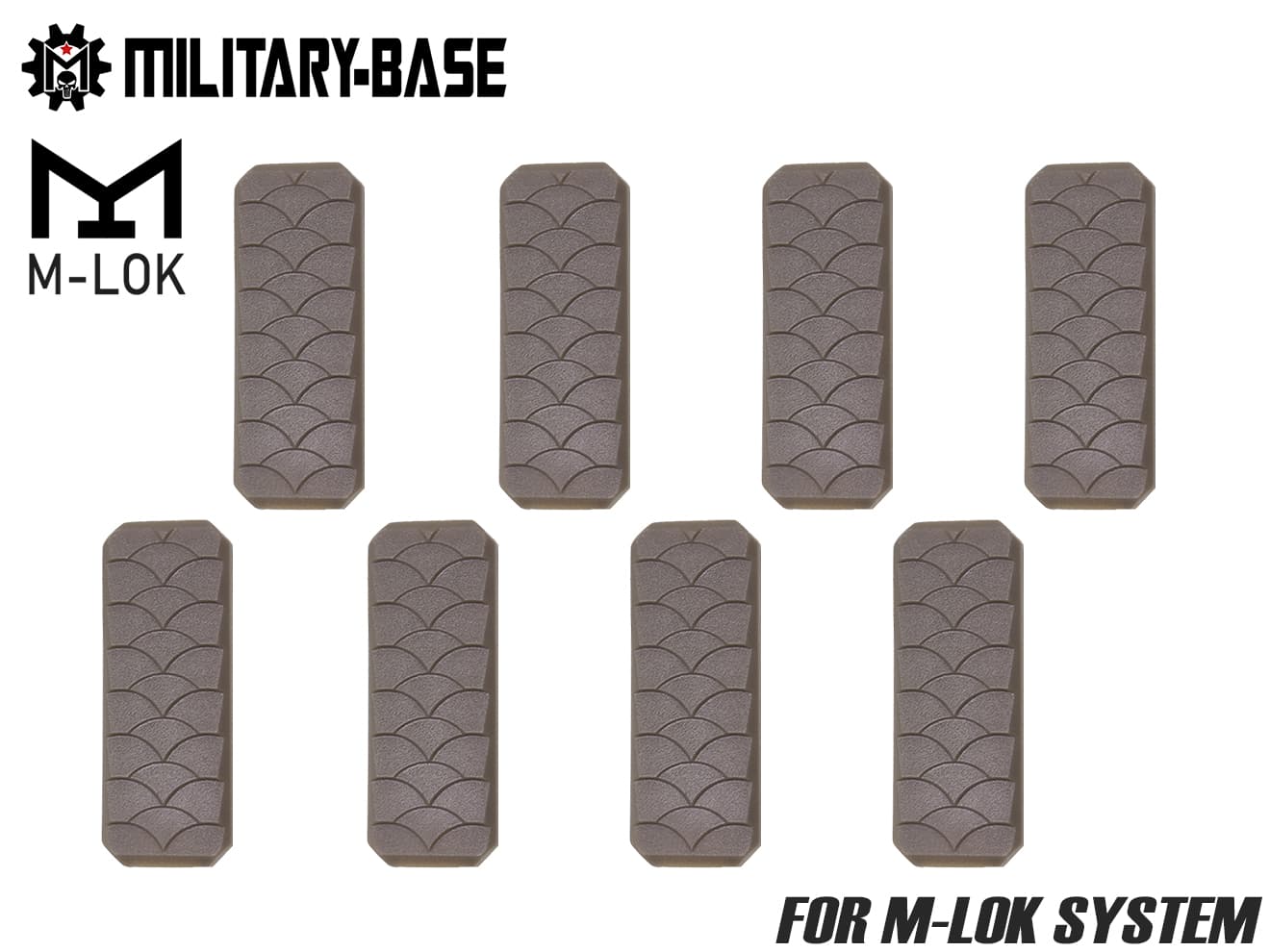 MILITARY BASE M-LOK スリムカバーKIT type3 [カラー：BK / DE / MIX]