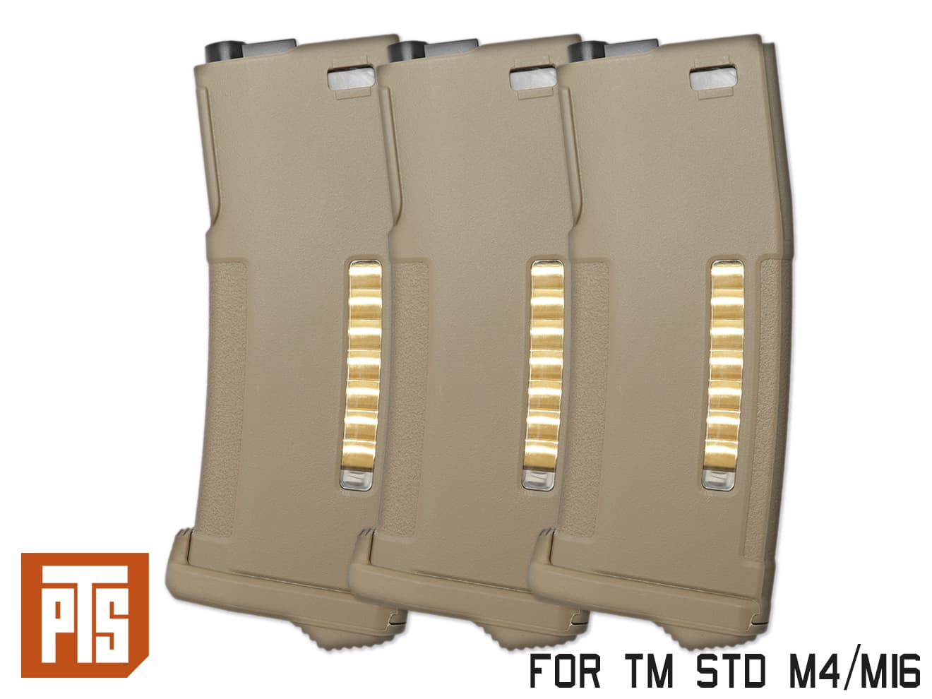 PTS EPM 150Rds エンハンスド ポリマーマガジン AEG M4  [カラー/本数：ブラック/1本 / DE/1本 / ブラック/3本 / DE/3本]