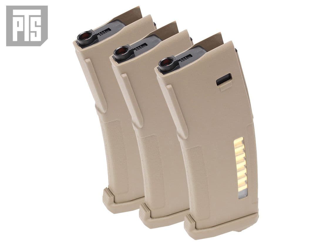 PTS EPM 120Rds エンハンスド ポリマーマガジン 次世代 M4  [カラー/本数：ブラック/1本 / DE/1本 / ブラック/3本 / DE/3本]