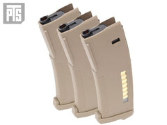 PTS EPM 120Rds エンハンスド ポリマーマガジン 次世代 M4  [カラー/本数：ブラック/1本 / DE/1本 / ブラック/3本 / DE/3本]