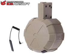 ICS 電動ドラムマガジン 2000発 スタンダード AEG M4用 [カラー：BK / TAN]