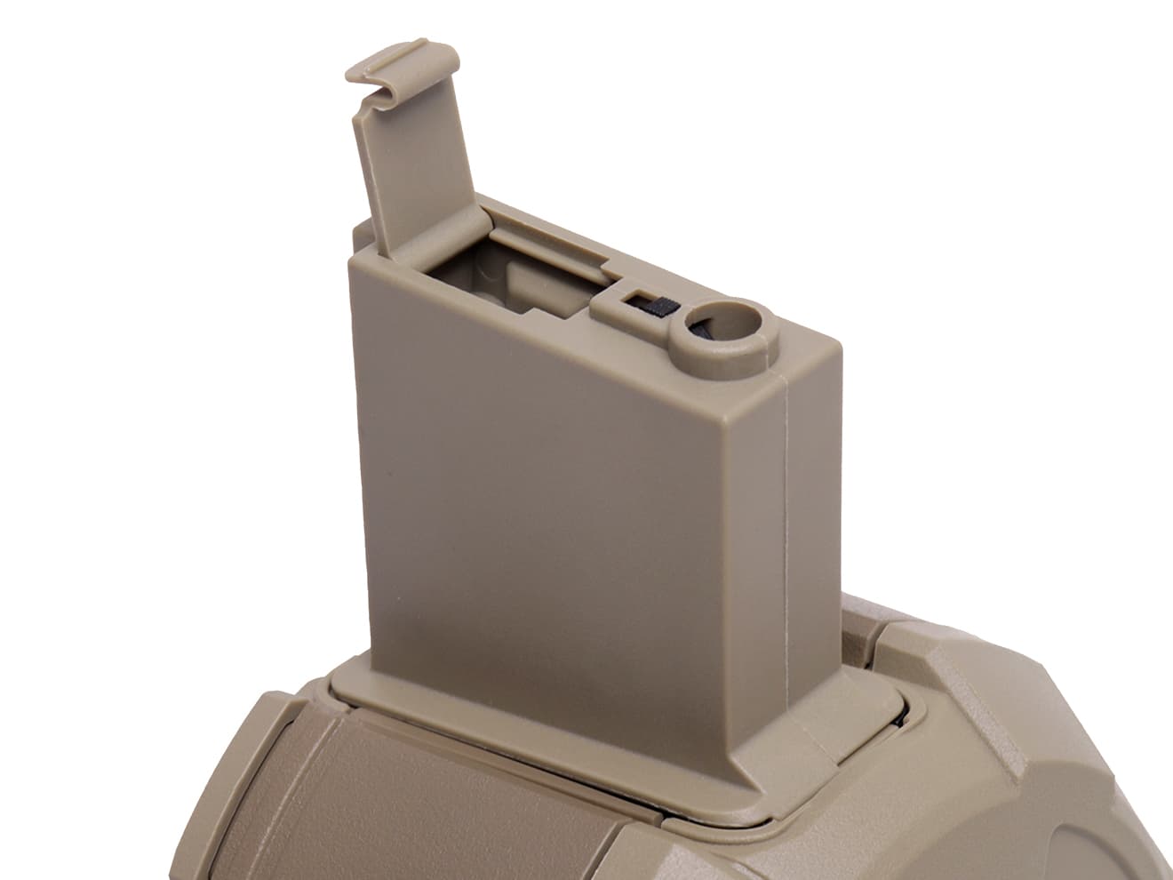 ICS 電動ドラムマガジン 2000発 スタンダード AEG M4用 [カラー：BK / TAN]