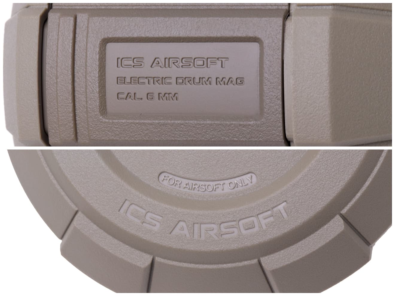 ICS 電動ドラムマガジン 2000発 スタンダード AEG M4用 [カラー：BK / TAN]