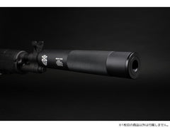 MILITARY-BASE 198mm サイレンサー 14mm正 / 逆ネジ対応 [マーキング：NOVESKE / VLTOR / USAF / SF / TROY / KAC]