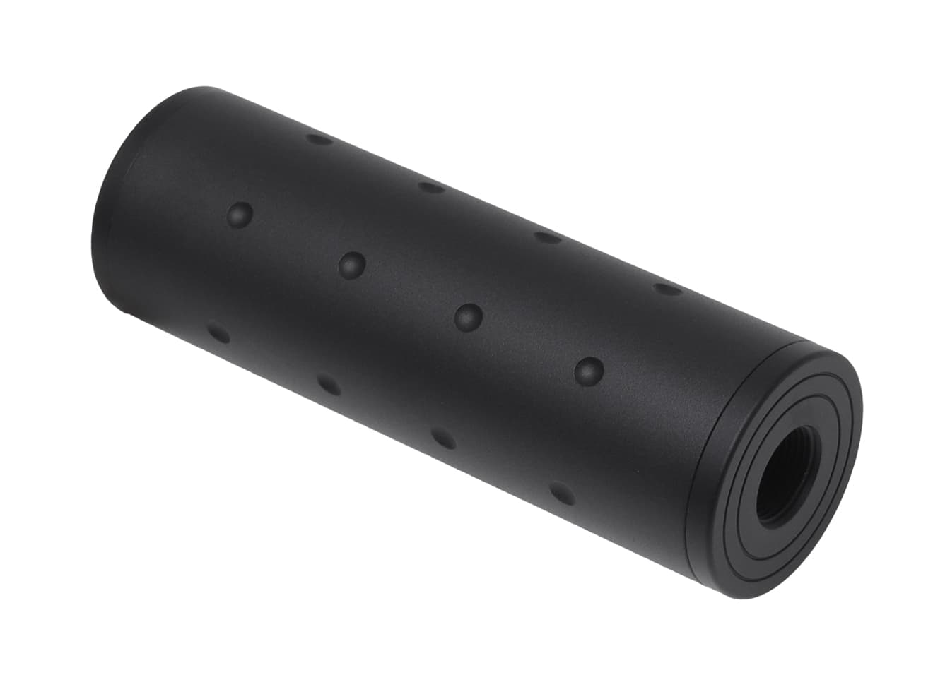 MILITARY-BASE 108mm ショートサイレンサー 14mm正 / 逆ネジ対応 [マーキング：NOVESKE / VLTOR / USAF / SF]