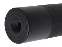 MILITARY-BASE 198mm サイレンサー 14mm正 / 逆ネジ対応 [マーキング：NOVESKE / VLTOR / USAF / SF / TROY / KAC]