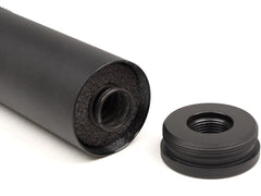 MILITARY-BASE 198mm サイレンサー 14mm正 / 逆ネジ対応 [マーキング：NOVESKE / VLTOR / USAF / SF / TROY / KAC]