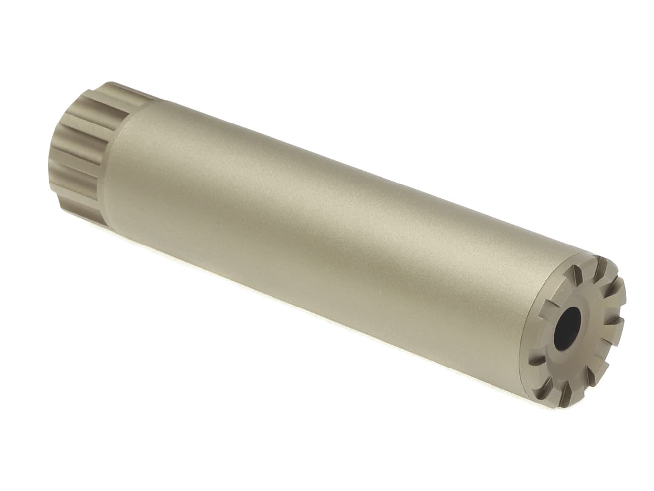 MILITARY-BASE SLCスタイル .22LR サイレンサー 35x150 14mm正 / 逆ネジ対応 [カラー：ブラック / TAN]