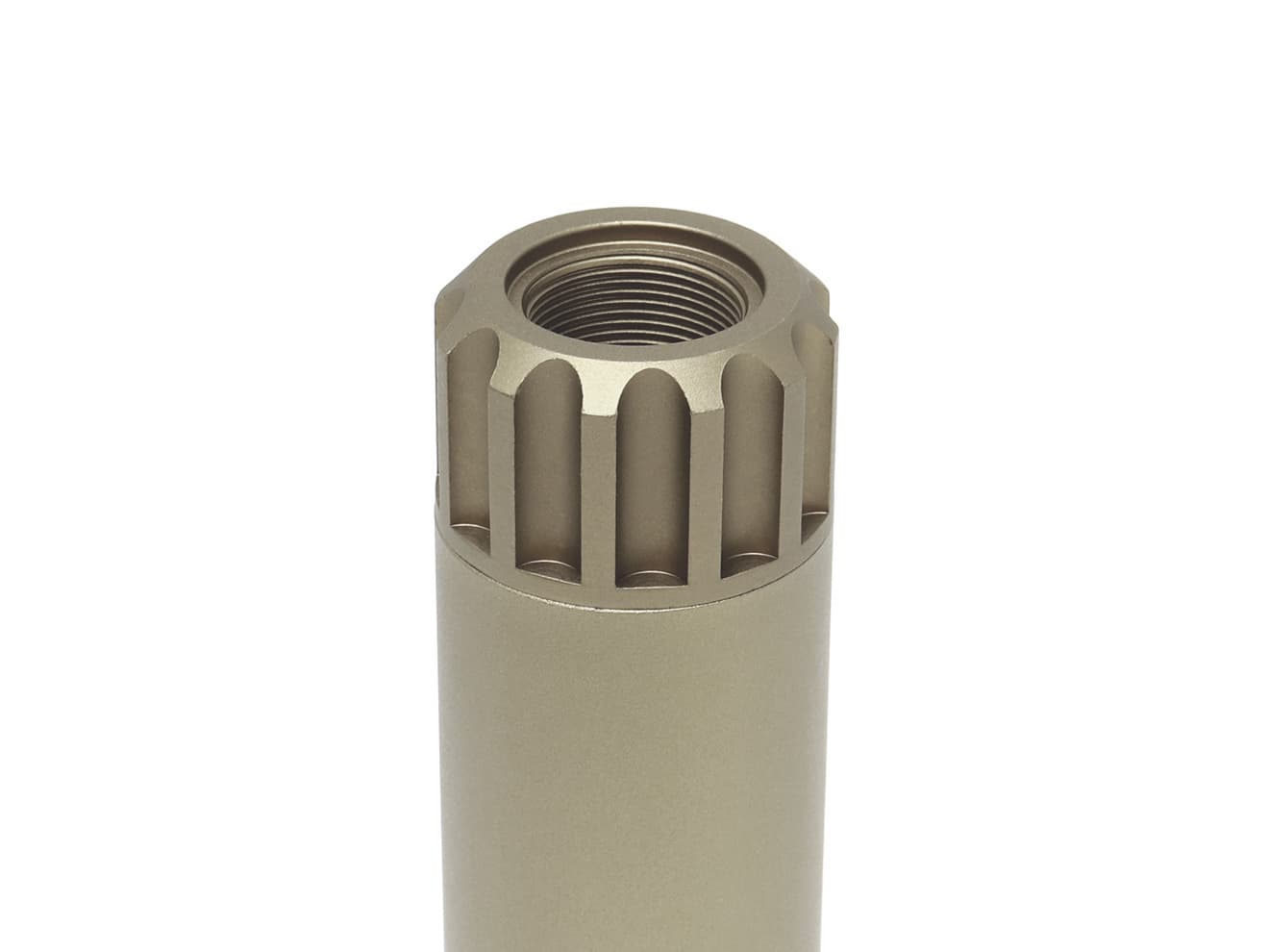 MILITARY-BASE SLCスタイル .22LR サイレンサー 35x150 14mm正 / 逆ネジ対応 [カラー：ブラック / TAN]