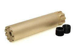 MILITARY-BASE SLCスタイル SPECTRE 22 サイレンサー 35x150 14mm正 / 逆ネジ対応 [カラー：ブラック / TAN]
