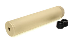 MILITARY-BASE SLCスタイル SPECWAR-1 サイレンサー 38x185 14mm正 / 逆ネジ対応 [カラー：ブラック / TAN]