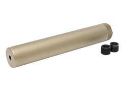 MILITARY-BASE SLCスタイル SPECWAR-2 サイレンサー 38x230 14mm正 / 逆ネジ対応 [カラー：ブラック / TAN]