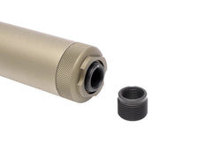 MILITARY-BASE SLCスタイル SPECWAR-2 サイレンサー 38x230 14mm正 / 逆ネジ対応 [カラー：ブラック / TAN]