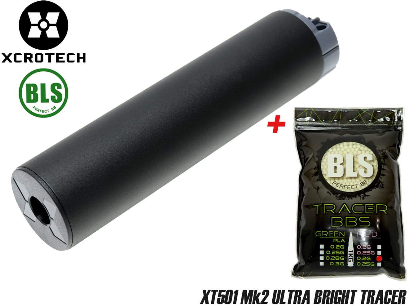 90日間保証＆日本語取説付 XCORTECH XT501 MK2 ウルトラブライト UVトレーサー  [商品構成：本体のみ / 本体+電池 / 本体+蓄光BB / 本体+蓄光バイオBB]