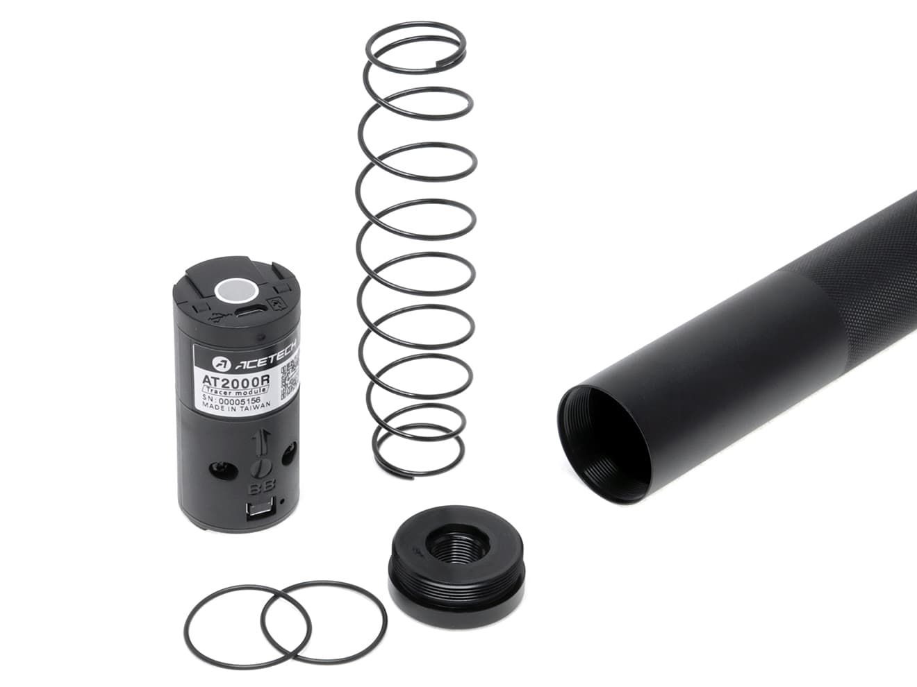 1年間保証&日本語取説付 ACETECH AT2000R スーパーシャイン フルオートトレーサー w/ プレーンサイレンサー [商品構成：本体のみ / 本体+蓄光BB / 本体+蓄光バイオBB]