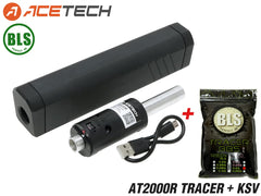 1年間保証&日本語取説付 ACETECH AT2000R フルオートトレーサー w/ KRISS VECTORタイプ サイレンサー [商品構成：本体のみ / 本体+蓄光BB / 本体+蓄光バイオBB]