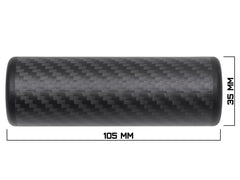 MILITARY-BASE カーボンファイバー サイレンサー [サイズ：105mm / 170mm]