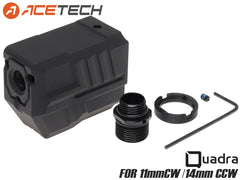 ACETECH Quadra(S) コンペンセイター型マズルフラッシュトレーサー 14mm逆ネジ対応 [マズルフラッシュ：単色 / レインボー]
