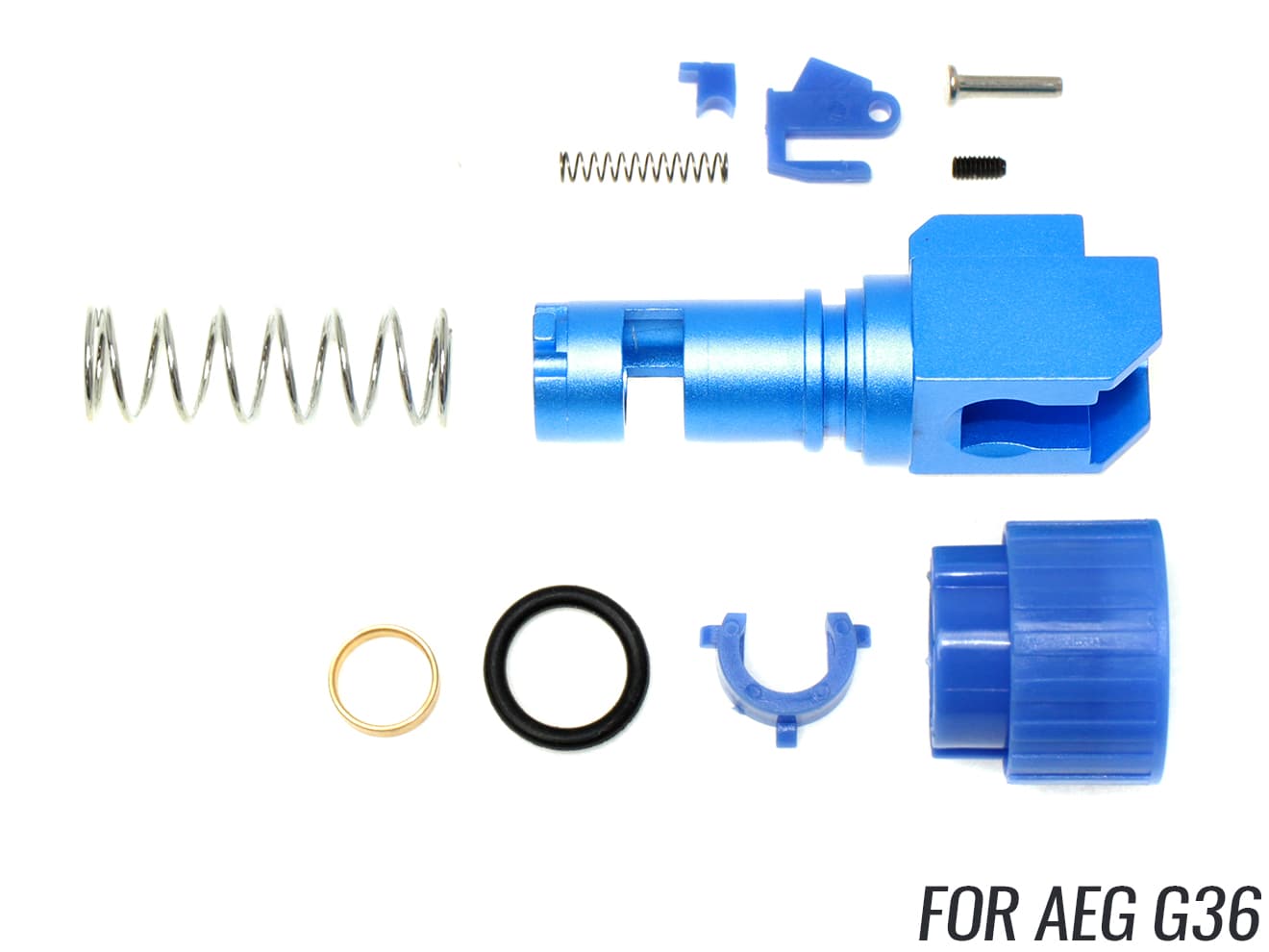 MILITARY BASE CNC アルミワンピースチャンバーセット [適合機種：AK / G36 / M4]