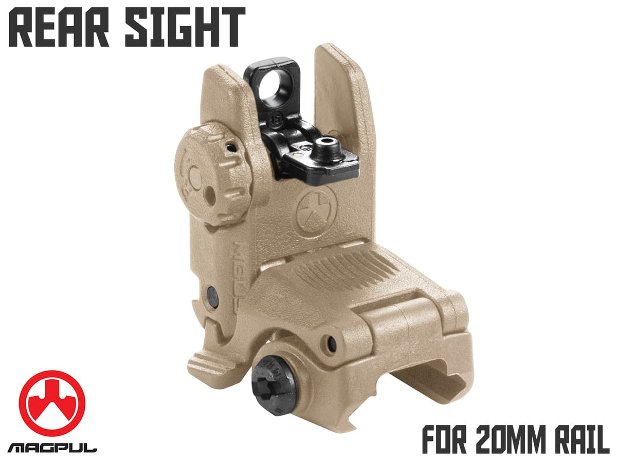 MAGPUL MBUS Gen2 リアサイト [カラー：ブラック / DE] | ミリタリー 