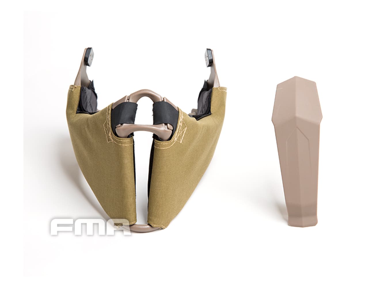 FMA OPSタイプ Gunsight Mandible プロテクター For ハイカットヘルメット [カラー：ブラック / DE]