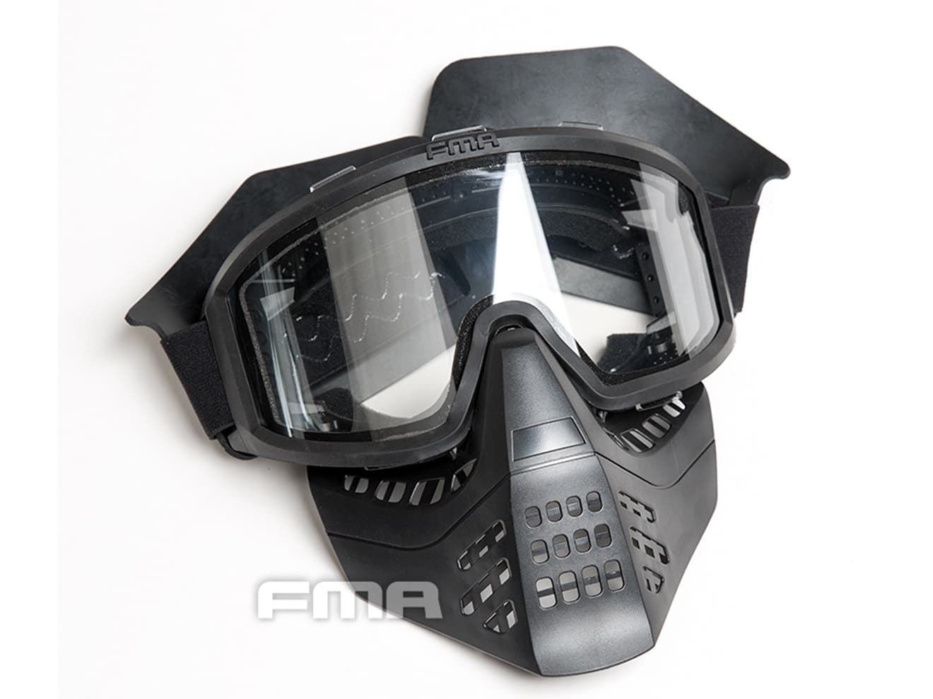 FMA J T AIRSOFT フルフェイスマスクゴーグル w /  イヤープロテクター [カラー：BK / OD]